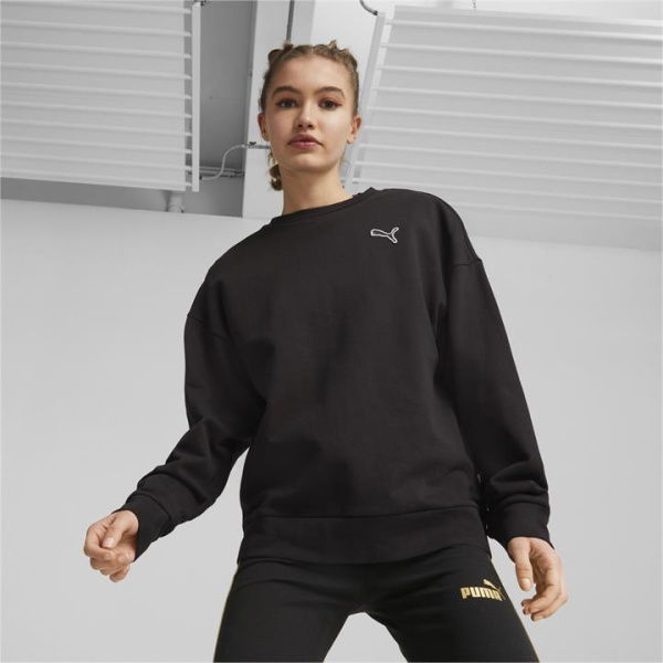 Better Essentials Women's Sweatshirt in Black, Size XS, Cotton by PUMA