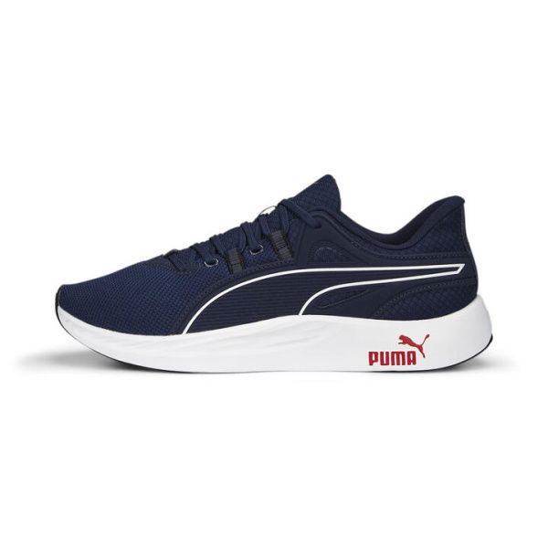 BETTER FOAM Legacy Unisex Running Shoes in Navy/White/For All Time Red, Size 8 by PUMA Shoes