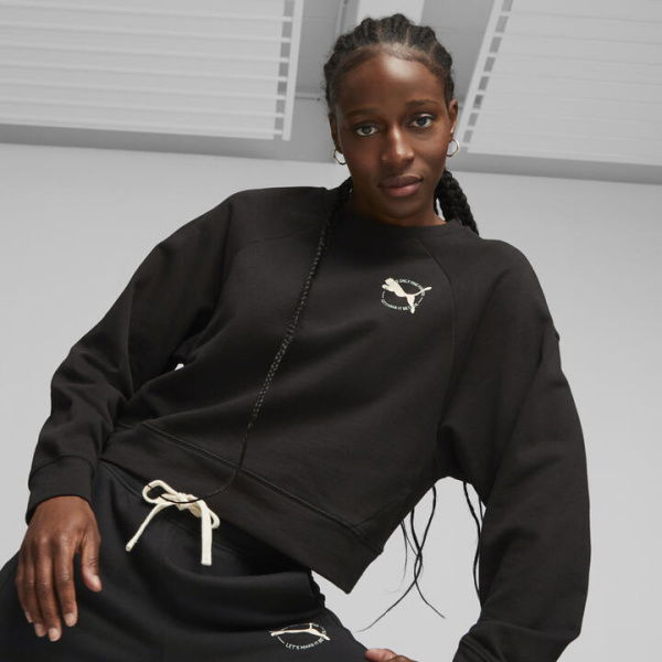 Better Sportswear Women's Sweatshirt in Black, Size XS, Cotton by PUMA