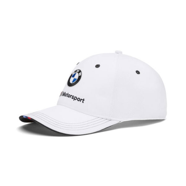 BMW M Motorsport Baseball Cap in White, Polyester by PUMA