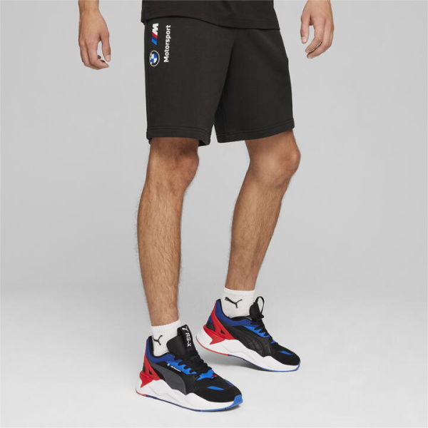 BMW M Motorsport ESS Men's Sweat Shorts in Black, Size 2XL, Cotton by PUMA