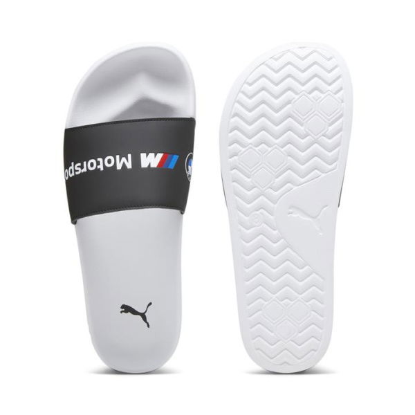 BMW M Motorsport Logo Leadcat 2.0 Motorsport Slides in Black/White, Size 14, Synthetic by PUMA