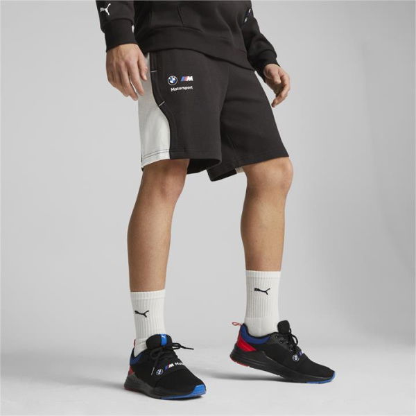 BMW M Motorsport Men's Sweat Shorts in Black, Size XL, Cotton by PUMA