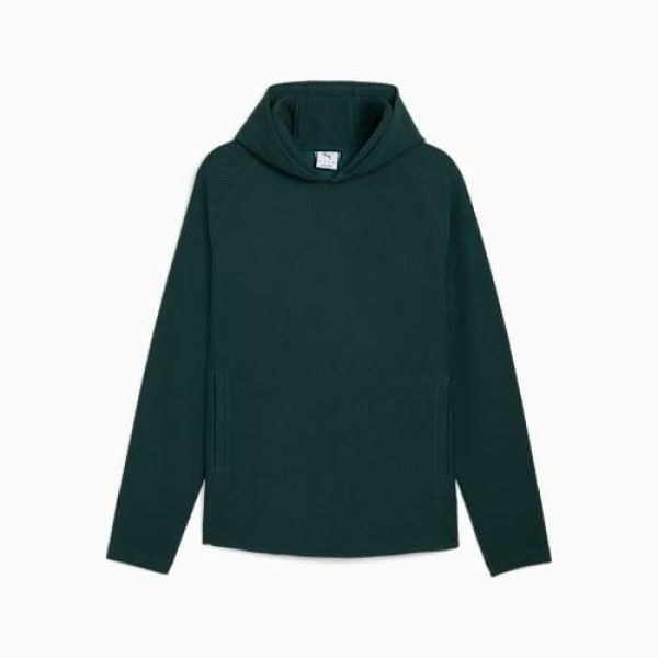 Boulder 2.0 Golf Hoodie Men in Green Terrain, Size Medium by PUMA