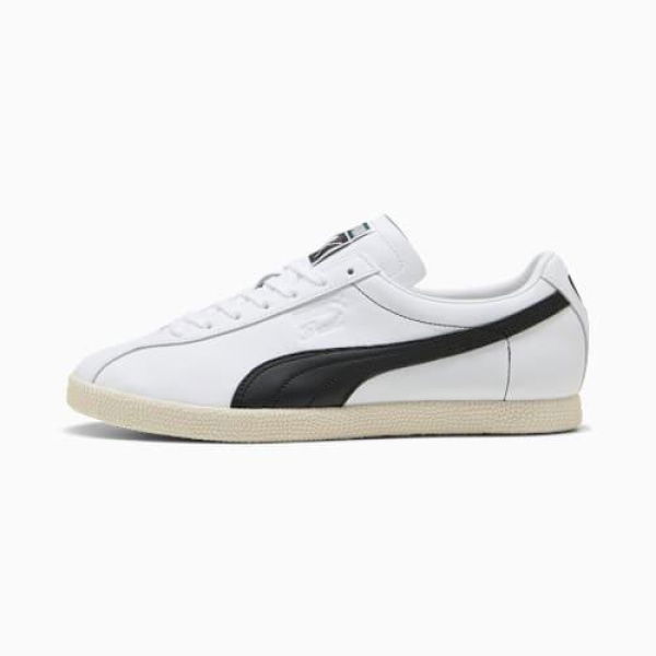 Brasil Capoeira Unisex Sneakers in White/Black/Frosted Ivory, Size 7, Textile by PUMA