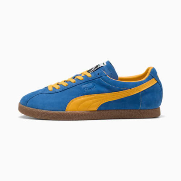 Brasil Sneakers Unisex in Vivid Blue/Tangerine, Size 4 by PUMA Shoes