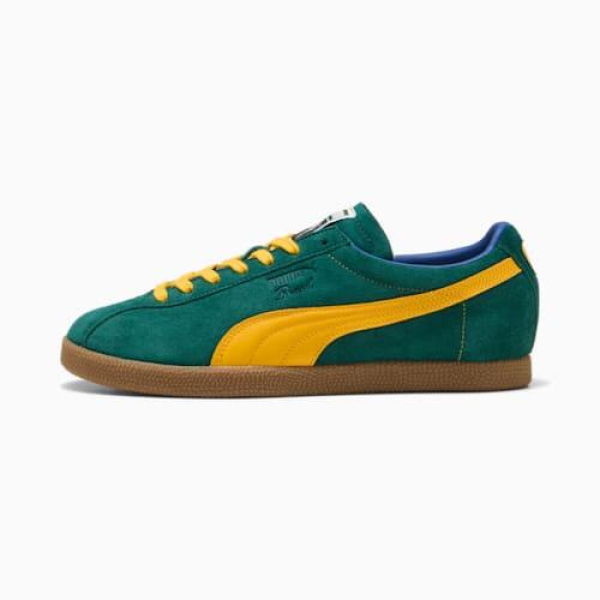Brasil Unisex Sneakers in Dark Myrtle/Tangerine, Size 5, Textile by PUMA Shoes