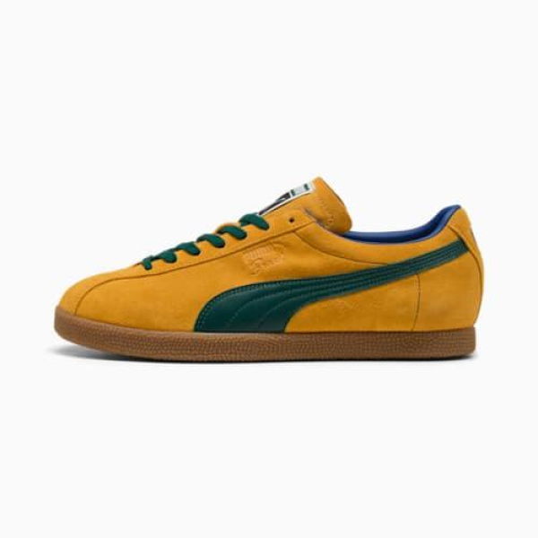 Brasil Unisex Sneakers in Tangerine/Dark Myrtle, Size 4, Textile by PUMA Shoes