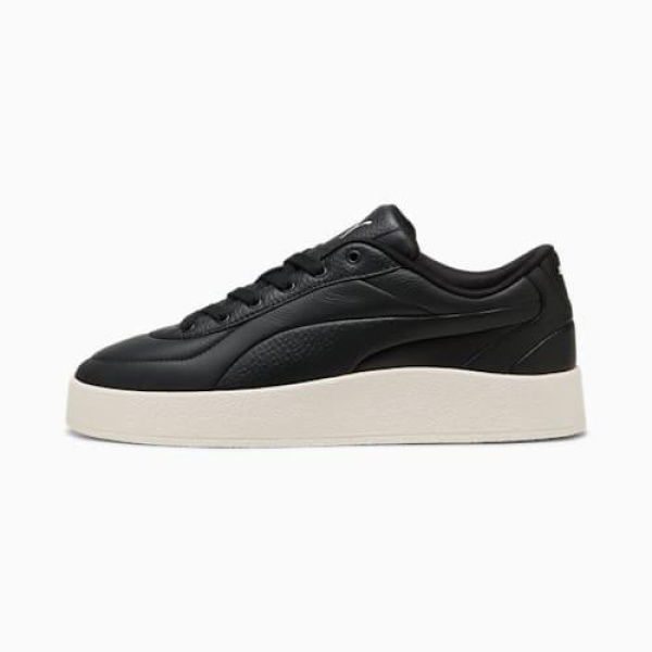 CA Luxe Unisex Sneakers in Black/Warm White, Size 4, Textile by PUMA