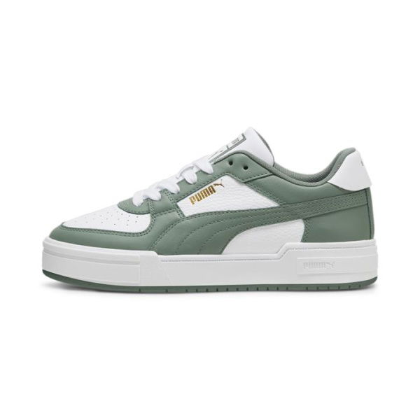 CA Pro Classic Unisex Sneakers in White/Eucalyptus, Size 4, Textile by PUMA Shoes