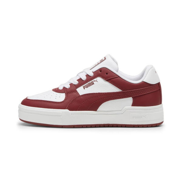 CA Pro Classic Unisex Sneakers in White/Intense Red, Size 10, Textile by PUMA Shoes