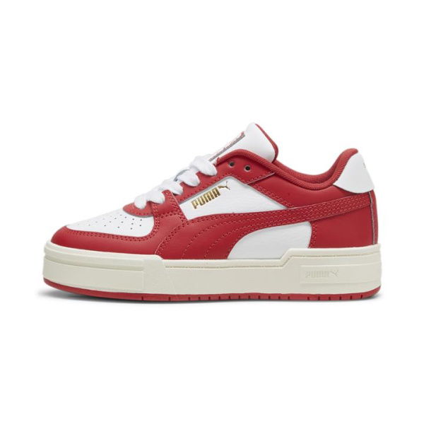 CA Pro Classic Youth Trainers Shoes in White/Club Red, Size 4, Textile by PUMA Shoes