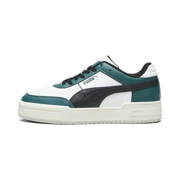 CA Pro Sport Unisex Sneakers in White/Malachite/Black, Size 4, Textile by PUMA