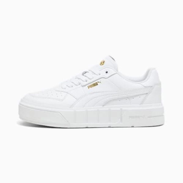 Cali Court Leather Women's Sneakers in White, Size 10.5 by PUMA