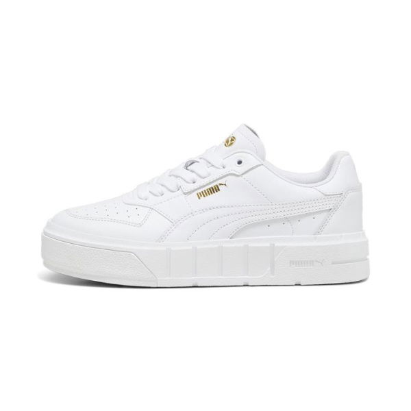 Cali Court Leather Women's Sneakers in White, Size 6.5, Textile by PUMA