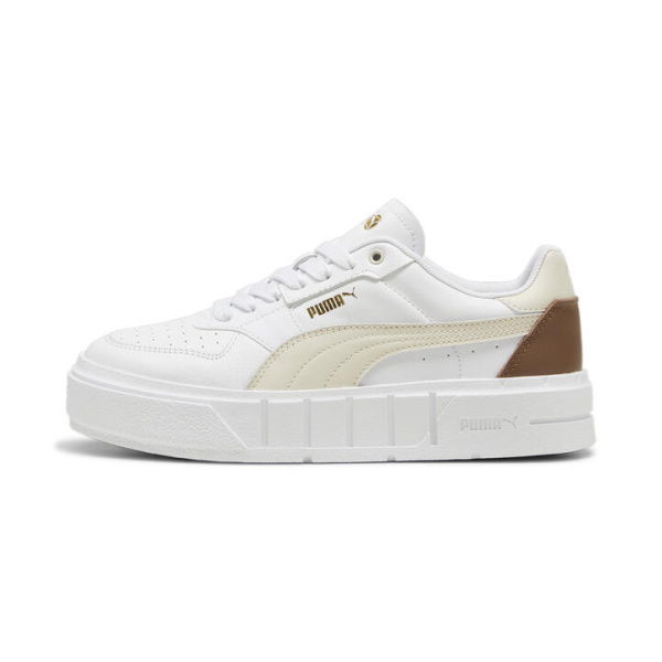 Cali Court Leather Women's Sneakers in White/Alpine Snow, Size 7 by PUMA