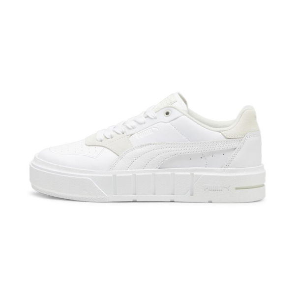 Cali Court PureLuxe Women's Sneakers in White/Vapor Gray, Size 6, Textile by PUMA