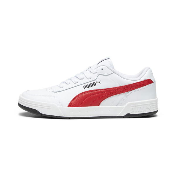 Caracal Unisex Sneakers in White/For All Time Red/Black, Size 10.5 by PUMA