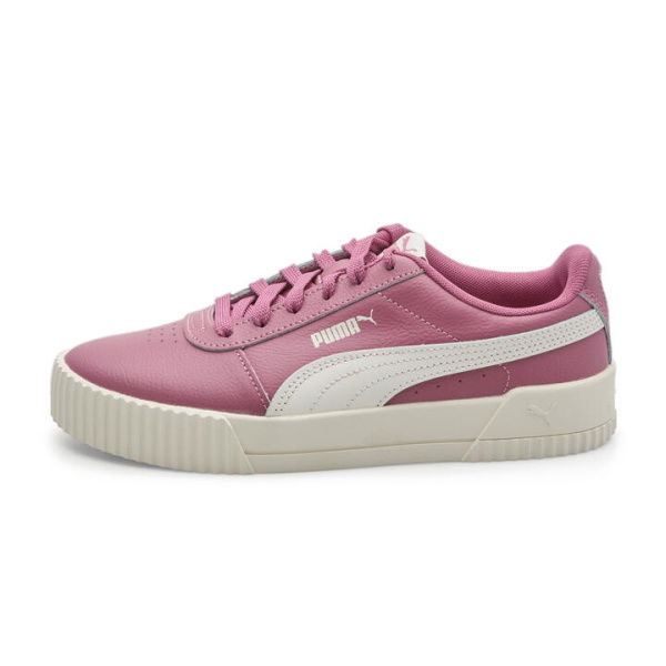 Carina Leather Women's Sneakers in Dusty Orchid/Warm White, Size 6.5, Textile by PUMA Shoes