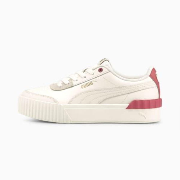 Carina Lift Women's Sneakers in Whisper White/Mauvewood, Size 6, Textile by PUMA Shoes