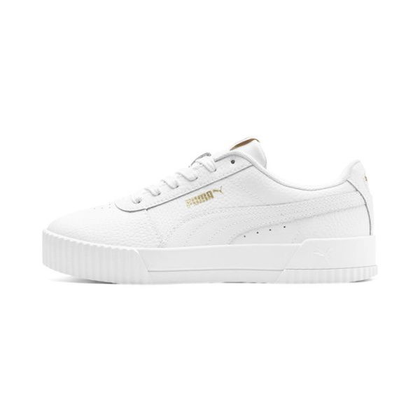 Carina Lux Women's Trainers Shoes in White, Size 10.5, Textile by PUMA Shoes