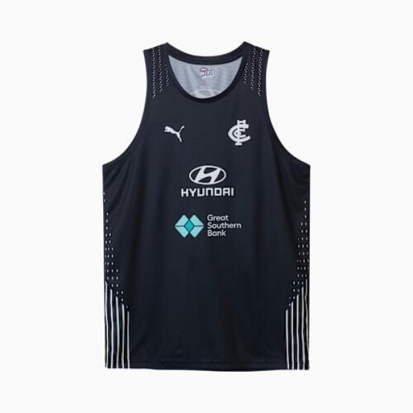 Carlton FC 2026 Men's Training Singlet in Dark Navy/Cfc, Size Small by PUMA