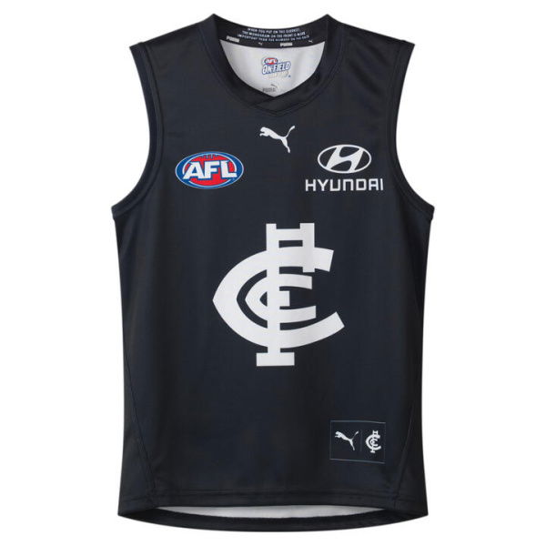 Carlton Football Club 2024 Menâ€™s Replica HOME Guernsey Shirt in Dark Navy/White/Cfc, Size XL by PUMA