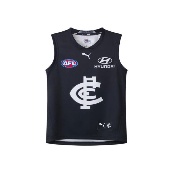 Carlton Football Club 2025 Infant Replica Home Guernsey in Dark Navy/White/Cfc, Size 12M by PUMA