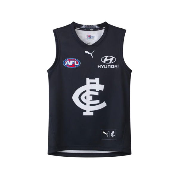 Carlton Football Club 2025 Toddler Replica Home Guernsey in Dark Navy/White/Cfc, Size 2T by PUMA