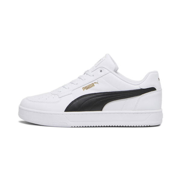 Caven 2.0 Sneakers in White/Black/Gold, Size 4 by PUMA Shoes