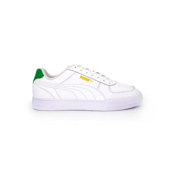 Caven Unisex Sneakers in White/Team Gold, Size 10, Textile by PUMA