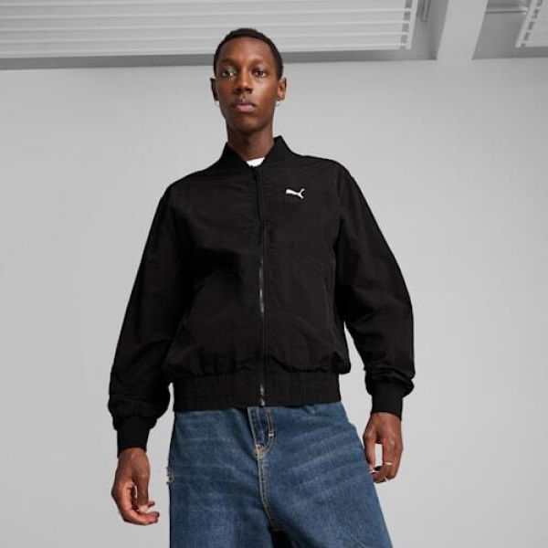 Class Men's Bomber Jacket in Black, Size Small, Polyester by PUMA