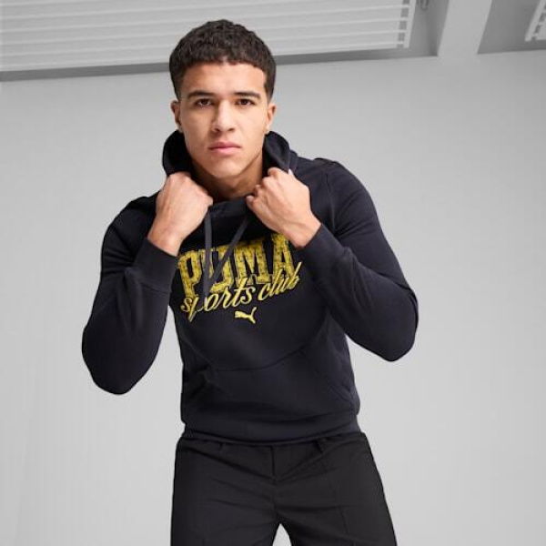 Class Men's Hoodie in New Navy, Size Small by PUMA