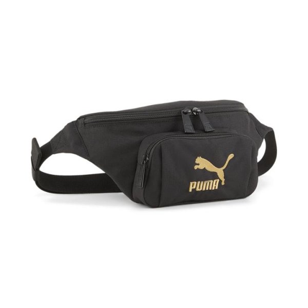Classics Archive Waist Bag Bag in Black/Golden, Polyester by PUMA