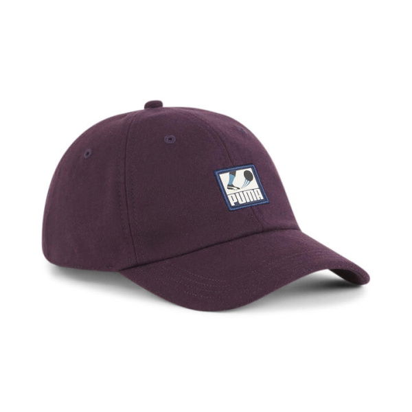 CLASSICS Graphic Dad Cap in Midnight Plum, Polyester/Nylon/Viscose by PUMA