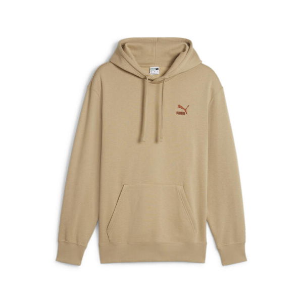 Classics Hoodie Men in Prairie Tan, Size Medium, Cotton/Polyester by PUMA