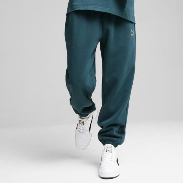 CLASSICS Men's Sweatpants in Cold Green, Size Small, Cotton by PUMA