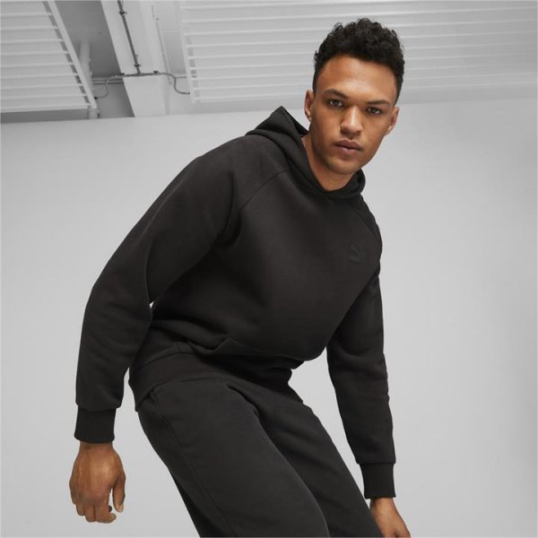 CLASSICS Unisex Hoodie in Black, Size 2XL, Cotton/Polyester by PUMA