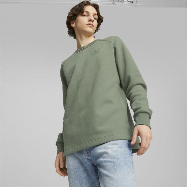 CLASSICS Unisex Sweatshirt in Eucalyptus, Size Medium, Cotton/Polyester by PUMA