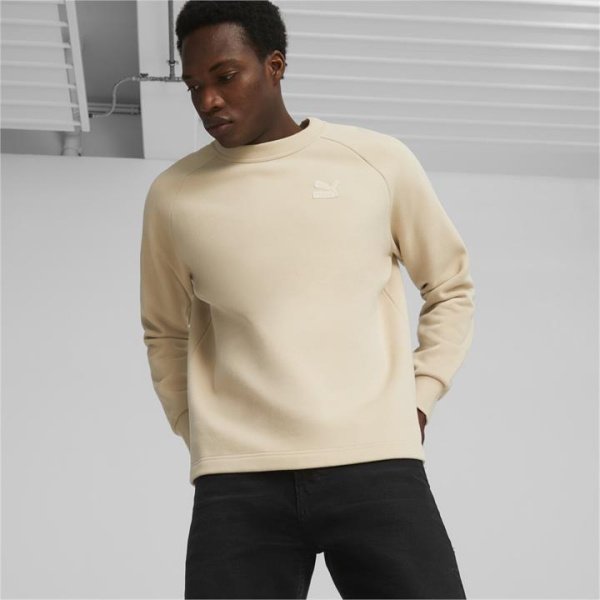 CLASSICS Unisex Sweatshirt in Granola, Size Small, Cotton/Polyester by PUMA
