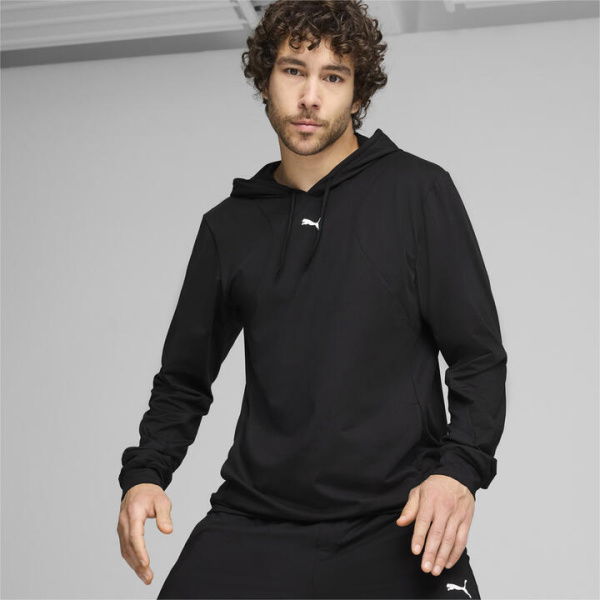 CLOUDSPUN Men's Hoodie in Black, Size Medium, Polyester/Elastane by PUMA