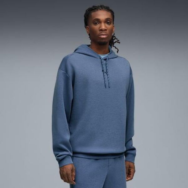 CLOUDSPUN Men's Hoodie in Dark Indigo Heather, Size Small, Polyester/Lyocell/Elastane by PUMA
