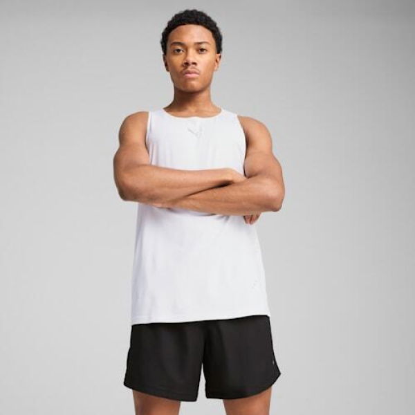 CLOUDSPUN Men's Running Tank Top in White, Size Small, Polyester/Elastane by PUMA