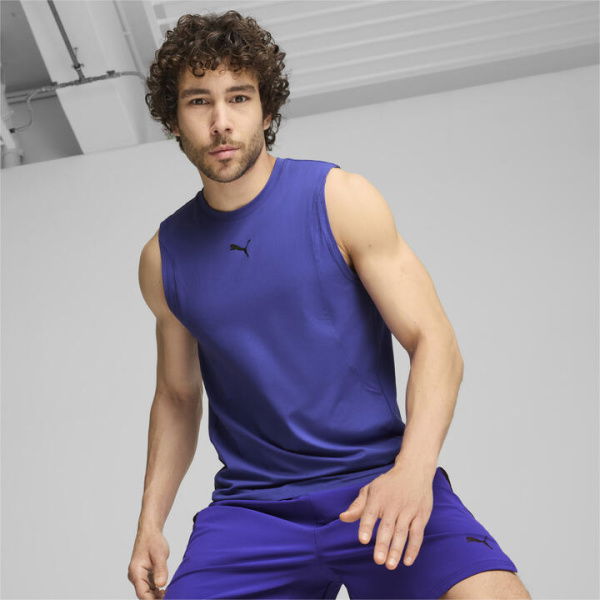 CLOUDSPUN Men's Tank Top in Lapis Lazuli, Size Large, Polyester/Elastane by PUMA