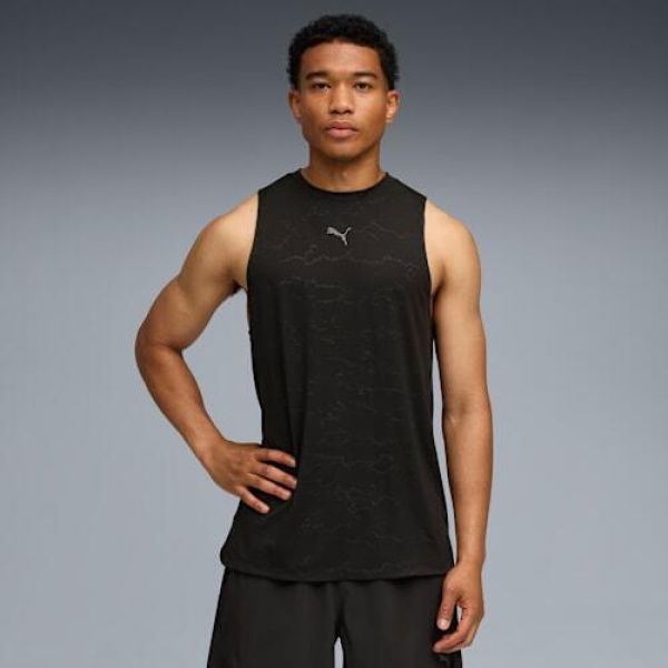 CLOUDSPUN Men's Training Tank Top in Black, Size Large, Polyester/Elastane by PUMA