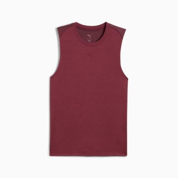 CLOUDSPUN Men's Training Tank Top in Ruby Shimmer Heather, Size Large, Polyester/Elastane by PUMA
