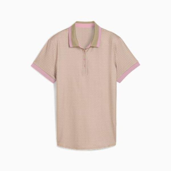 CLOUDSPUN Micro Spark Golf Polo Women Top in Ice Coffee, Size XS, Polyester/Elastane by PUMA