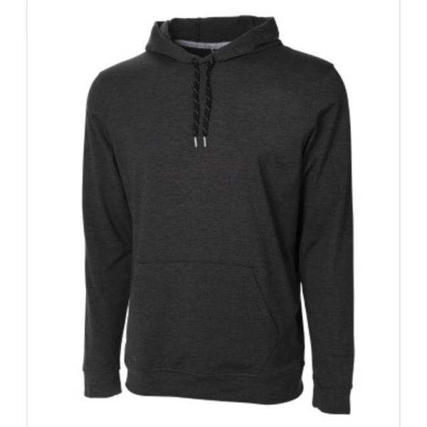 Cloudspun Progress Men's Golf Hoodie in Black Heather, Size Medium, Polyester/Elastane by PUMA