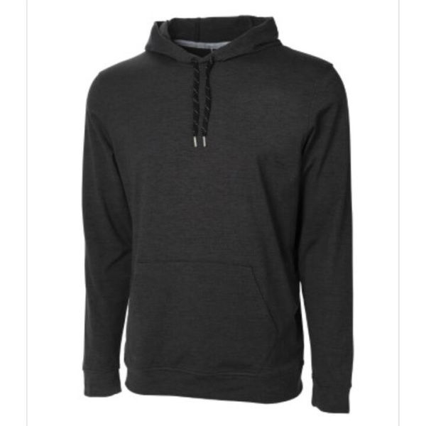 Cloudspun Progress Men's Golf Hoodie in Black Heather, Size Small, Polyester/Elastane by PUMA