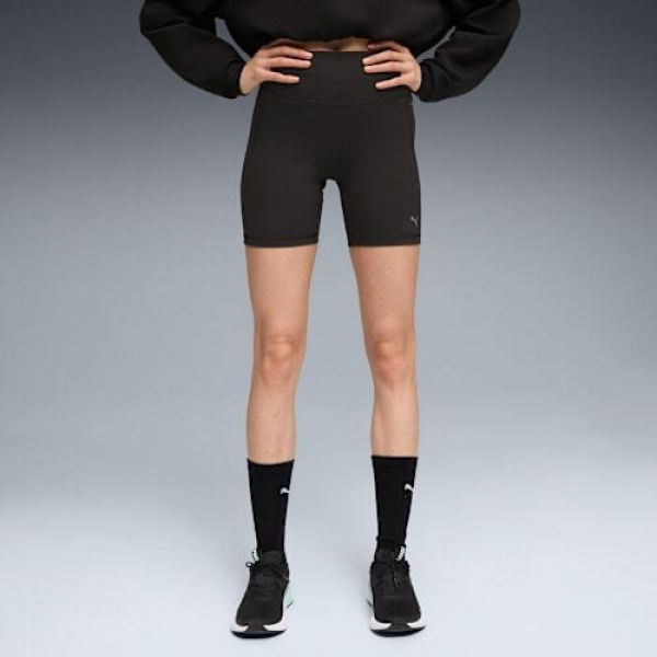 CLOUDSPUN Women's 6 Short Tights in Black, Size Medium, Polyester/Elastane by PUMA